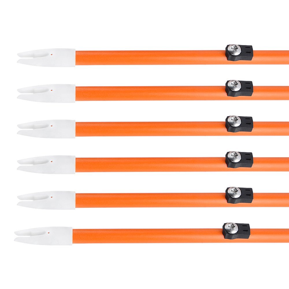 AME ARCHERY Orange Bowfishing Arrow (Upgraded Version with Screw Lock)