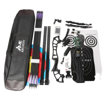 50lbs Professional Recurve Bow Set 52" Archery Equipment Kit