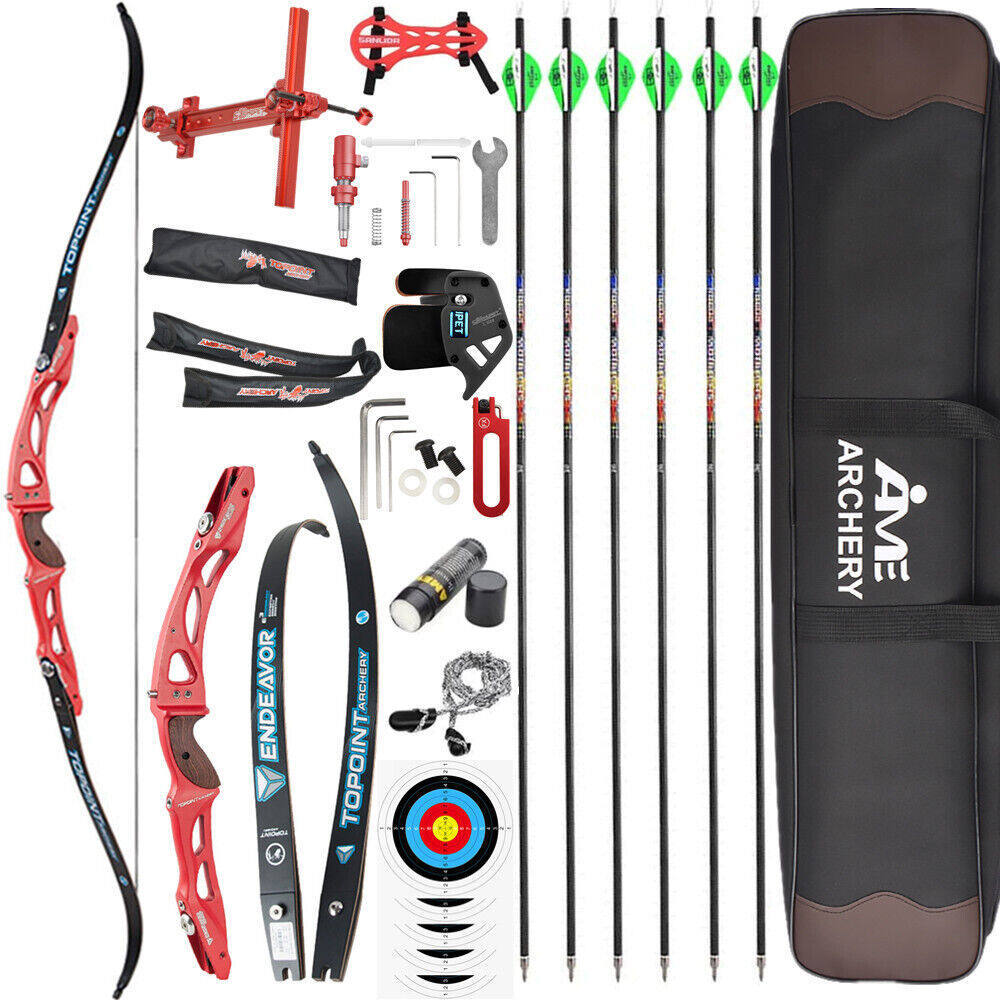 Topoint Archery Endeavor Recurve Bow and Arrows Set Multiple Colors