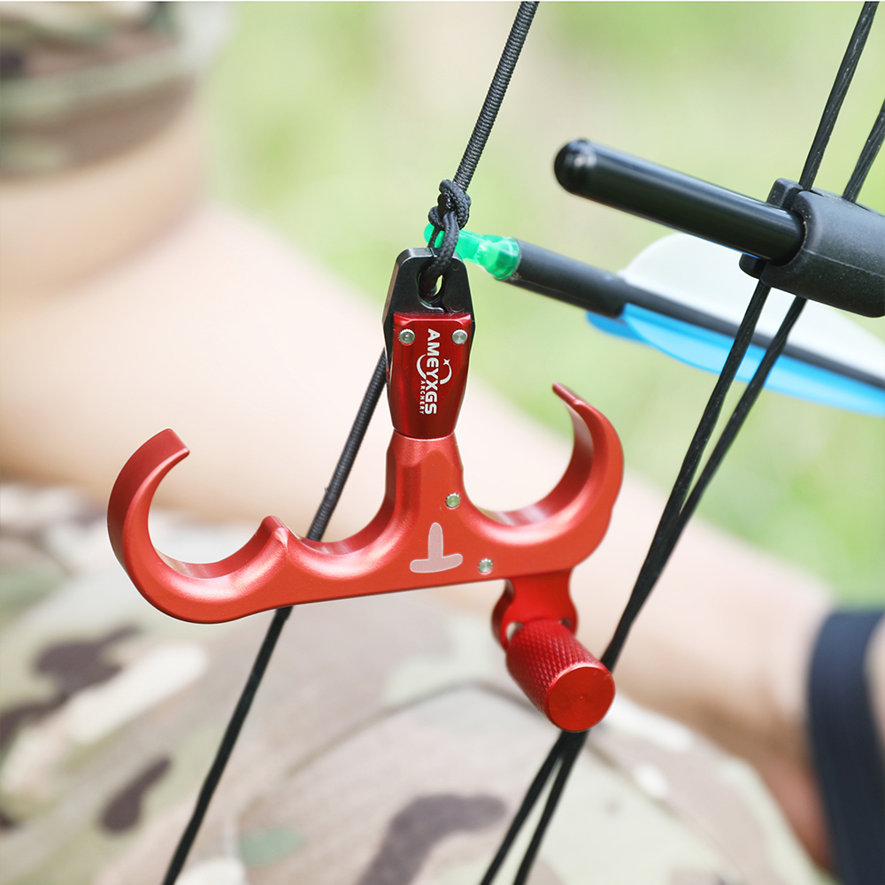 AME ARCHERY T-Space Aluminum Alloy Archery Release Red