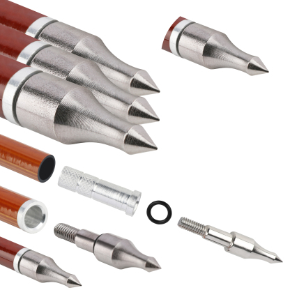 AME ARCHERY 500 Spine Bamboo-Pattern Mixed Carbon Arrows (2 Yellow 1 White Real Feather, 12pcs)