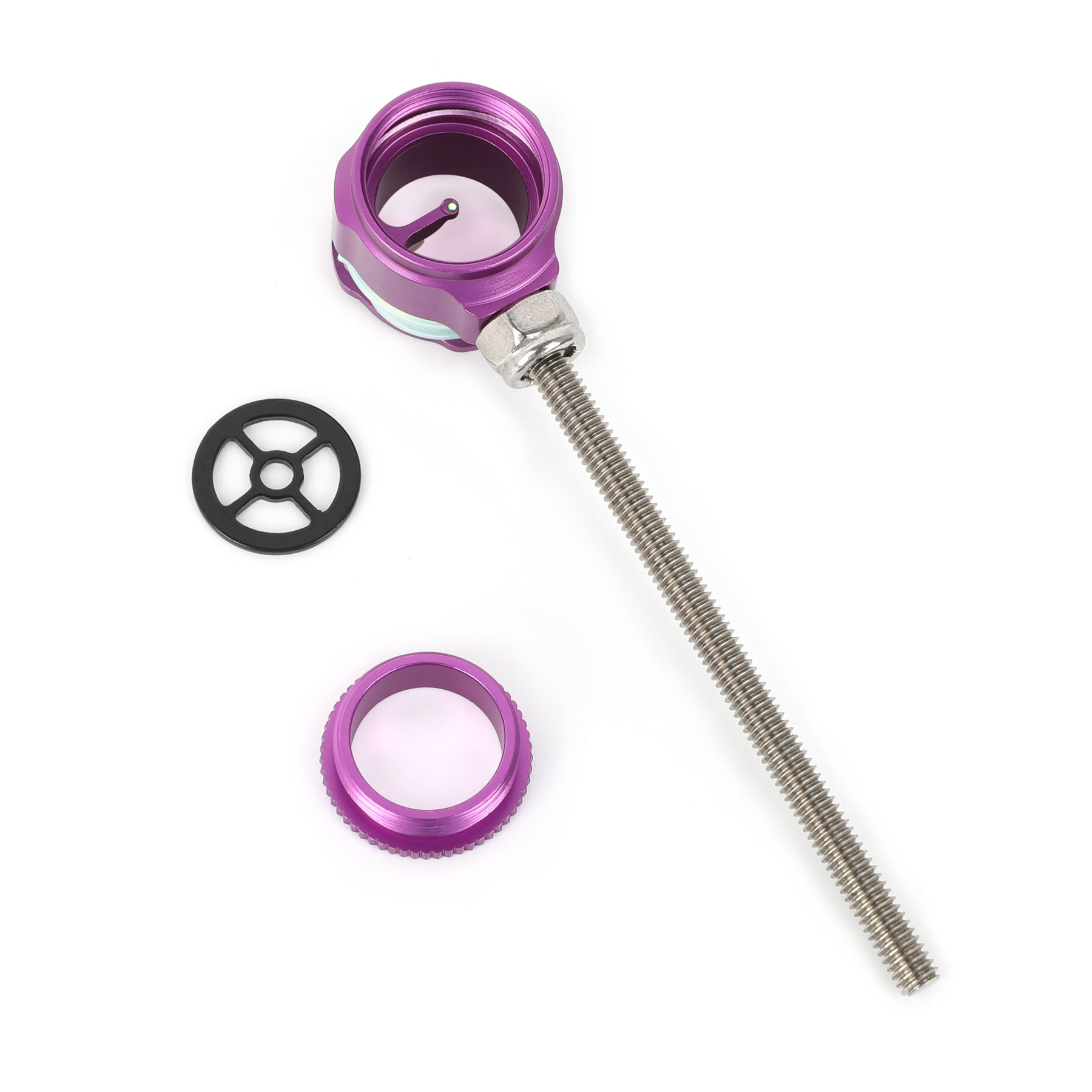 CX1 Olympic Recurve Bow Sight Aperture, 0.019" Fiber Optic, Alloy, Multiple Colors