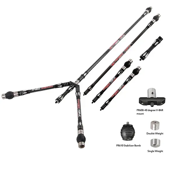 TOPOINT TOP-X PR633 Long Rod Stabilizer Combo Set
