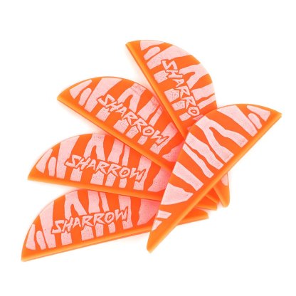 AME Archery Water Drop Zebra Print Rubber Feather – 2 Inch (50pcs)