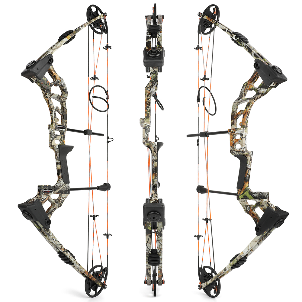 Junxing Archery M121A Camo Compound Bow Set 0–70lbs Adjustable