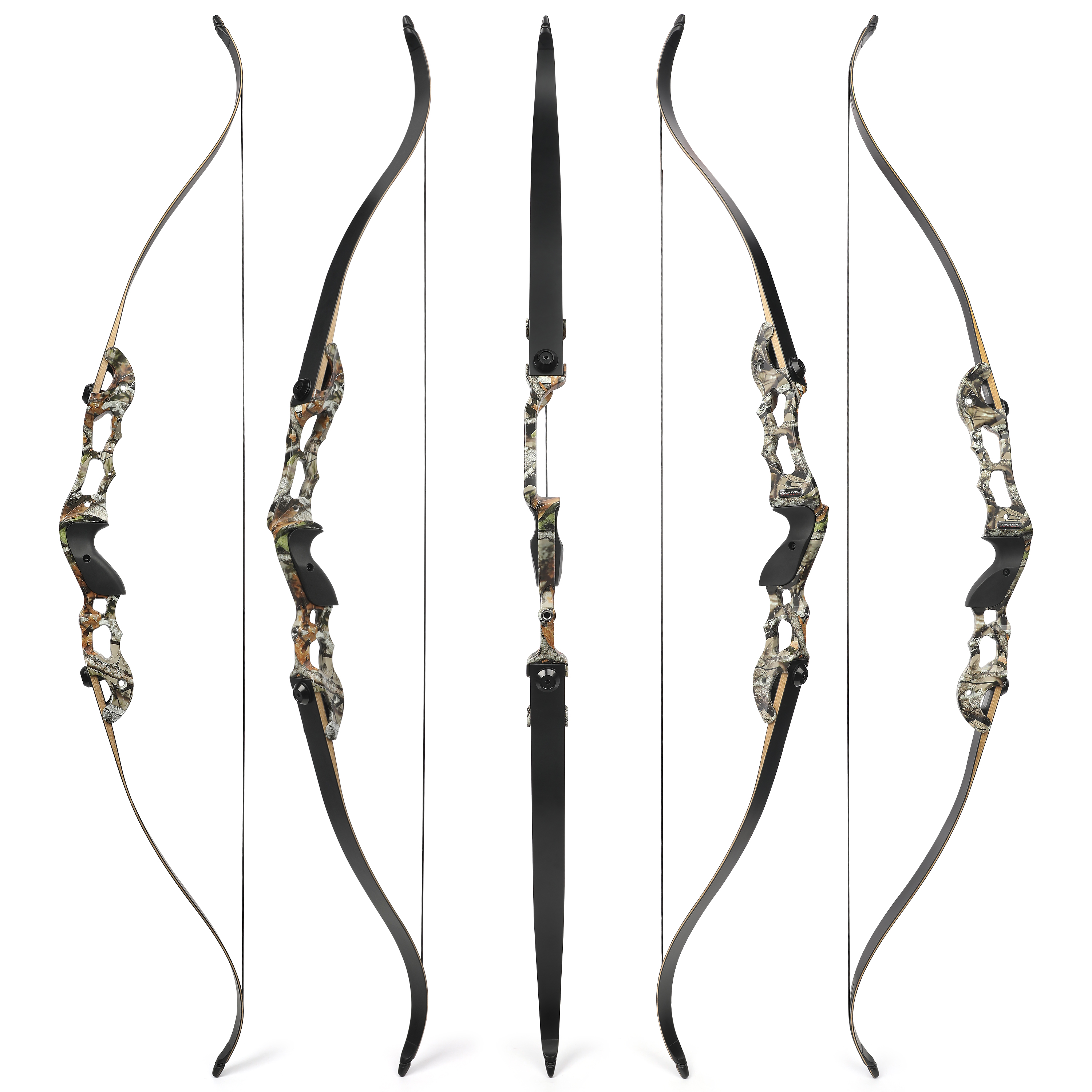 AME ARCHERY F185 60inch 50lbs Recurve Bow and Arrows Camo Set
