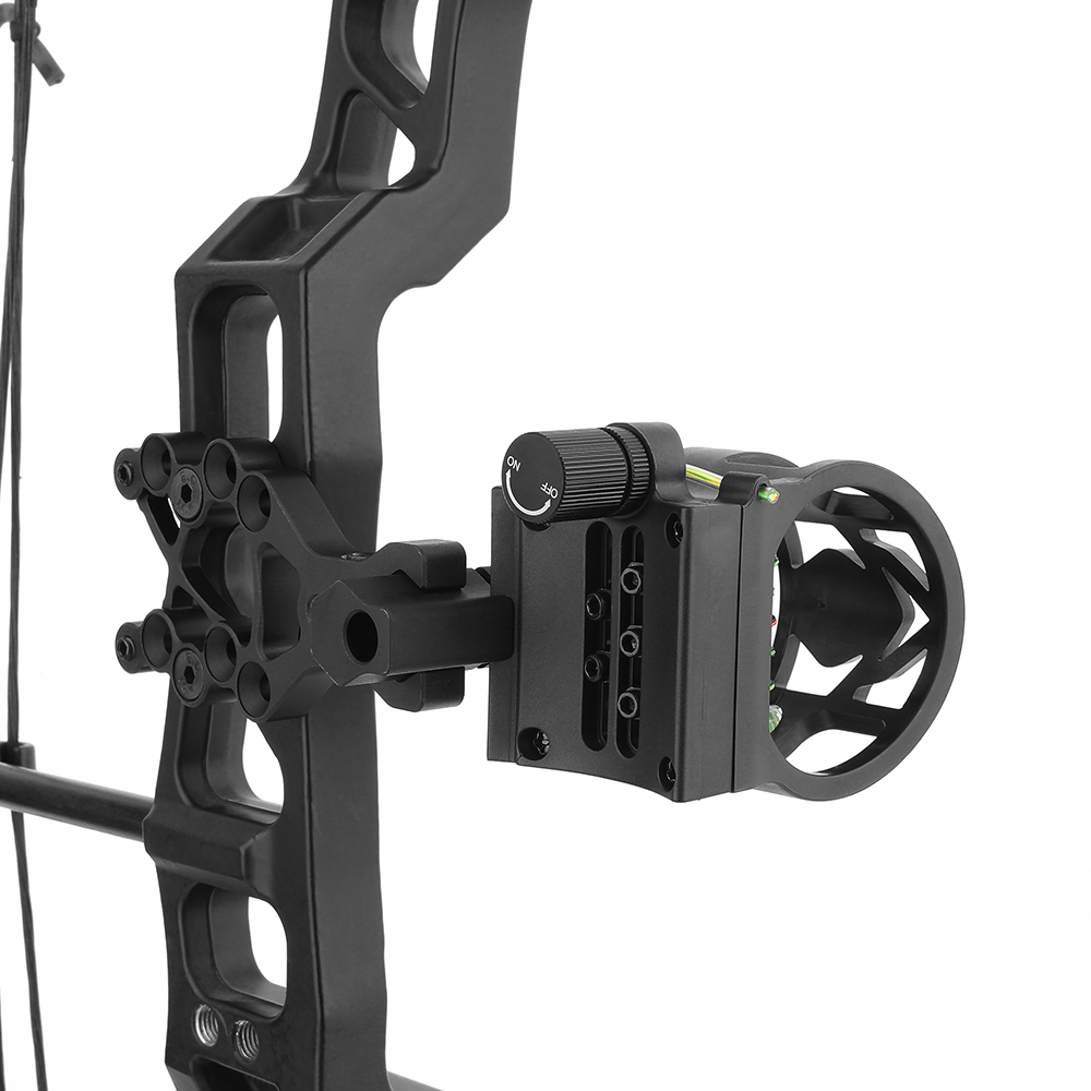 AME ARCHERY M1 5-Pin Bow Sight - Adjustable, Flip-Mount, CNC Machined Aluminum