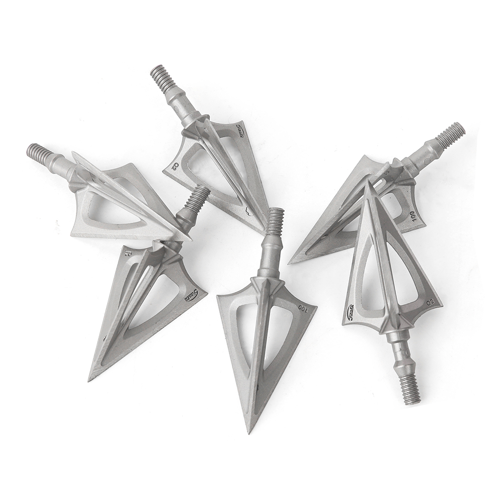 Q2 420 Stainless Steel Hunting Broadheads (12pcs) – 100 Grain