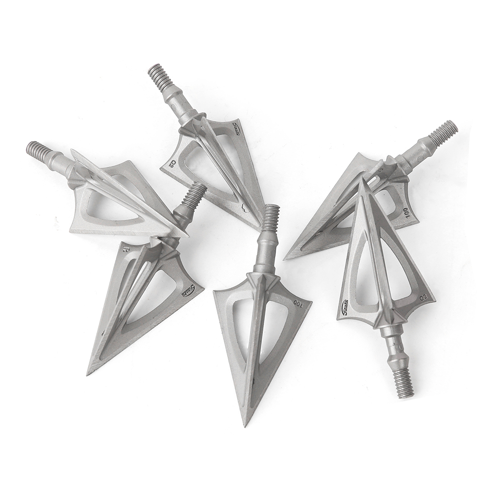 Q2 420 Stainless Steel Hunting Broadheads (12pcs) – 100 Grain