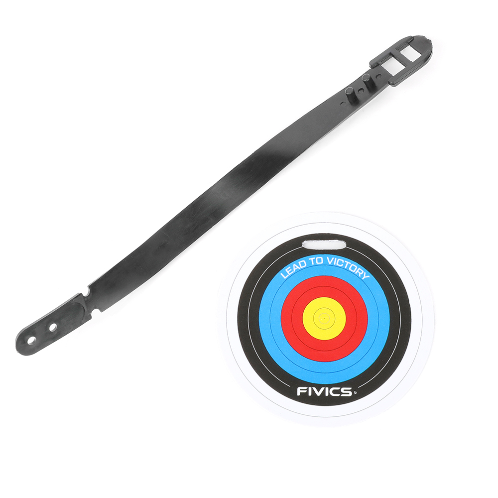 Fivics Archery Target Ring Tag – Hard Plastic Identification Card with Strap