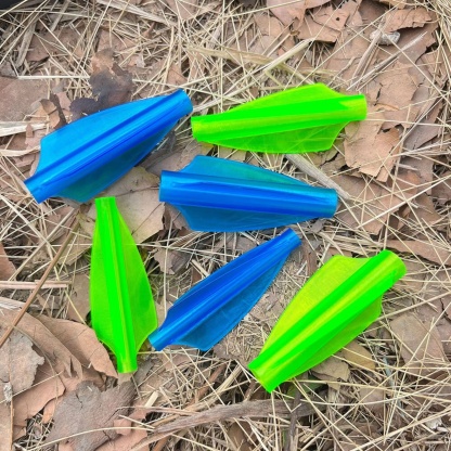 AME 1.75" One-Piece Conjoined Arrow Vanes (50pcs Pack)