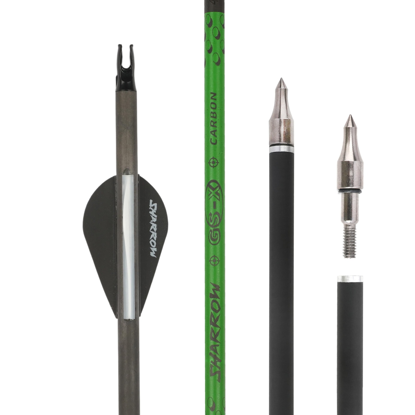 30" Pure Carbon Arrows with Screw Tips 300-800 Spine