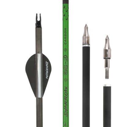 30" Pure Carbon Arrows with Screw Tips 300-800 Spine
