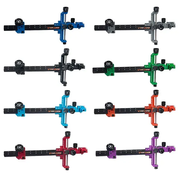 TOPOINT TP8810 Target Compound Bow Sight – 9" Extension, 3rd Axis Adjustable, Quick-Release, Multiple Colors