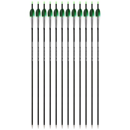 AME ARCHERY 5-Inch Dye Feather Carbon Arrows(12pcs)