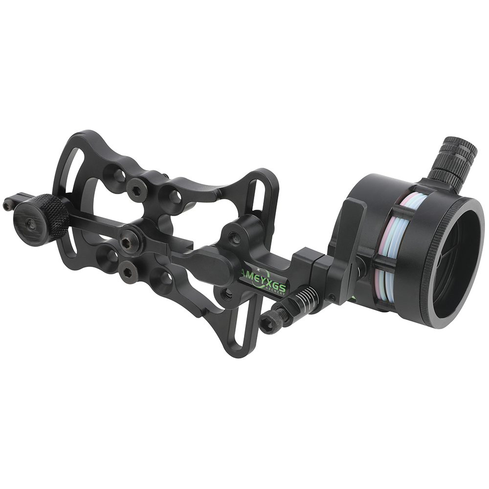 AME Dual-Pin Lever Sight – CNC Aluminum Adjustable Bow Sight with Fiber Optics