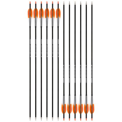 AME ARCHERY 5-Inch Dye Feather Carbon Arrows(12pcs)