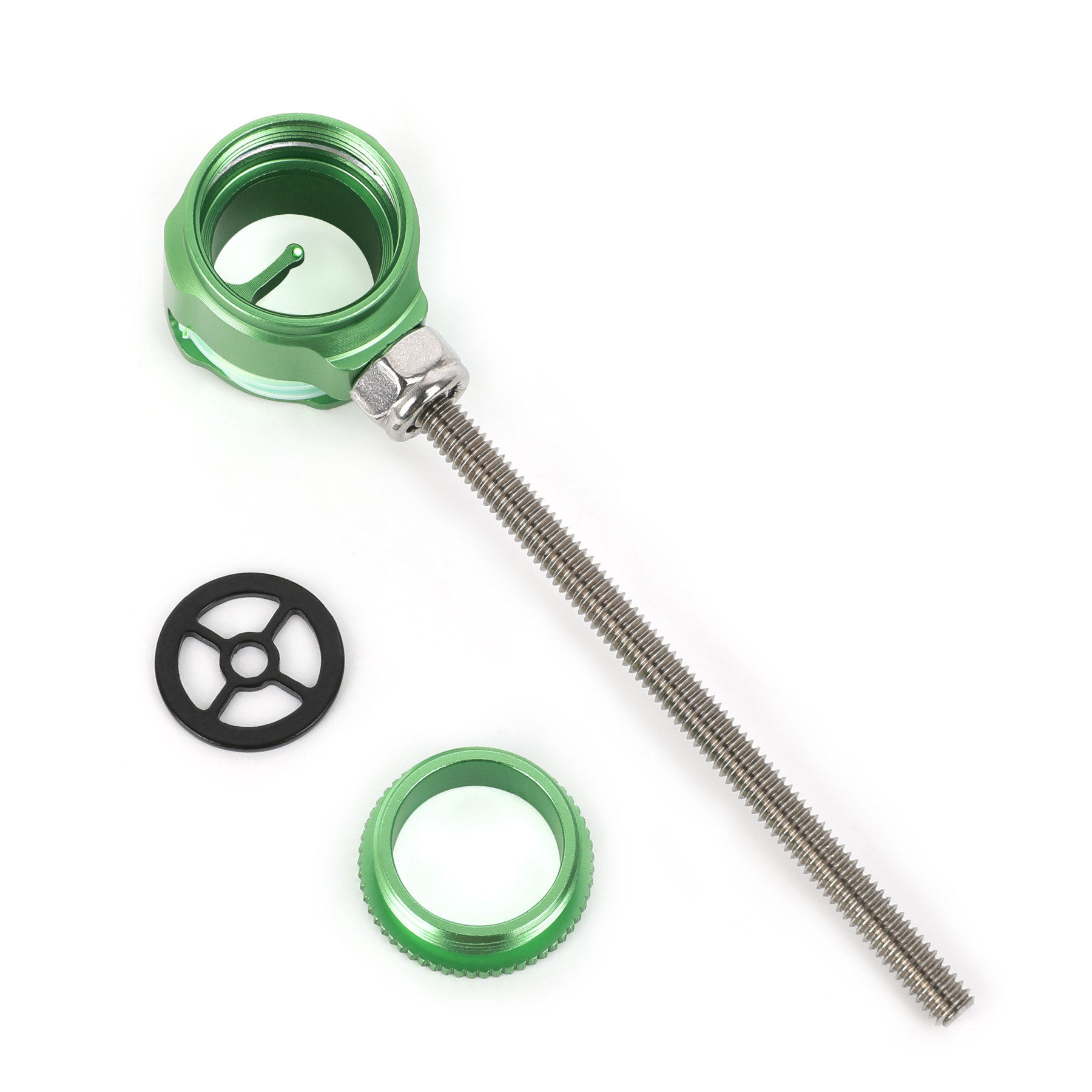 CX1 Olympic Recurve Bow Sight Aperture, 0.019" Fiber Optic, Alloy, Multiple Colors