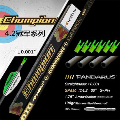 Pandarus Champion Series Pure Carbon Arrows  (12pcs)