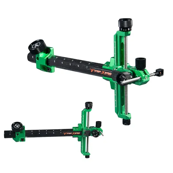 TOPOINT TP1003 Recurve Bow Sight – 9" Extension, Lightweight, Quick-Release, Multiple Colors