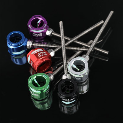 CX1 Olympic Recurve Bow Sight Aperture, 0.019" Fiber Optic, Alloy, Multiple Colors