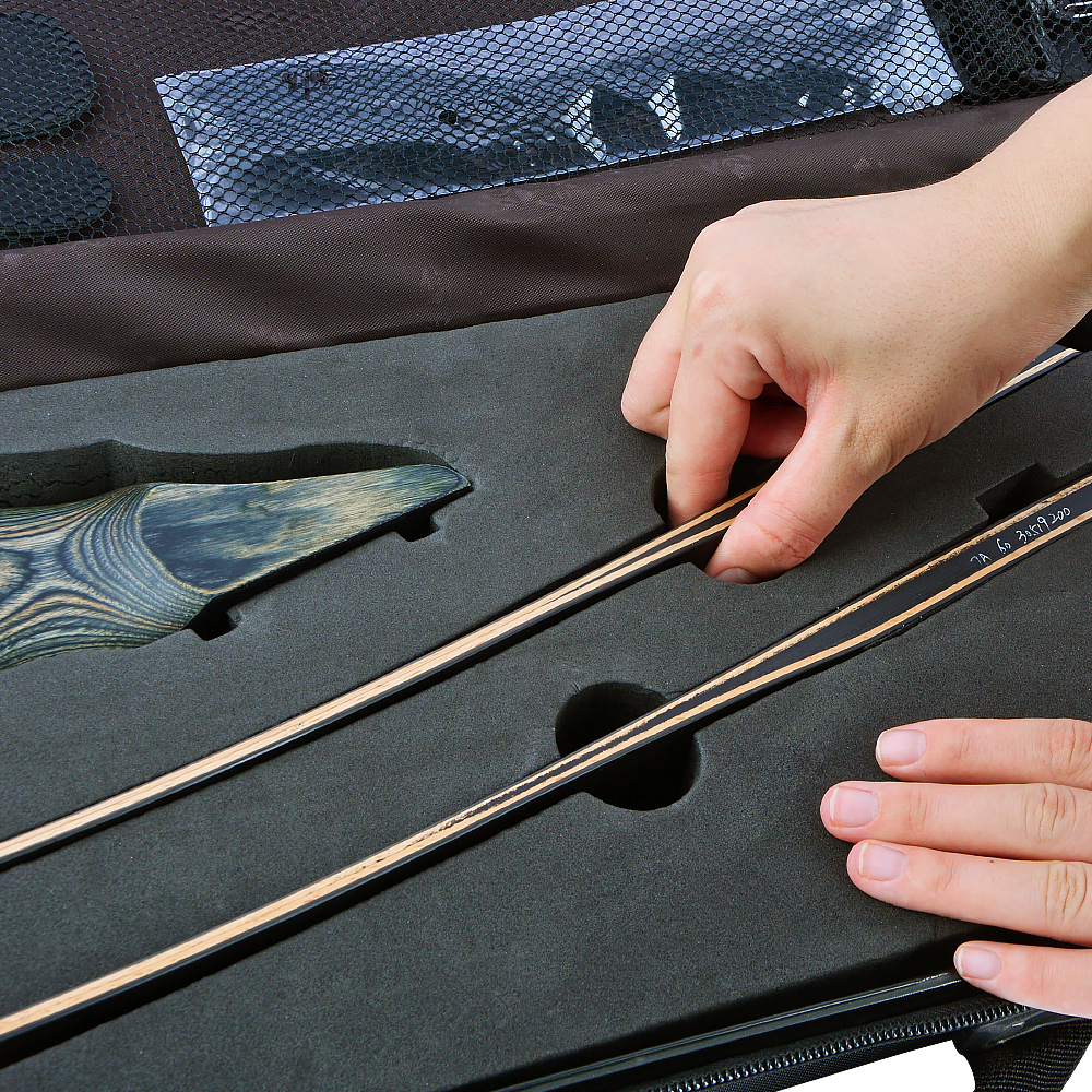 Black Hunter 60" Takedown Recurve Bow Box Set – 20-60lbs Right/Left Hand