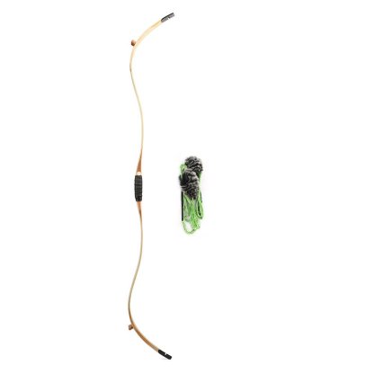 Moyun Traditional Laminated Recurve Bow – Bamboo Core & Clear Fiberglass, 20–45lbs