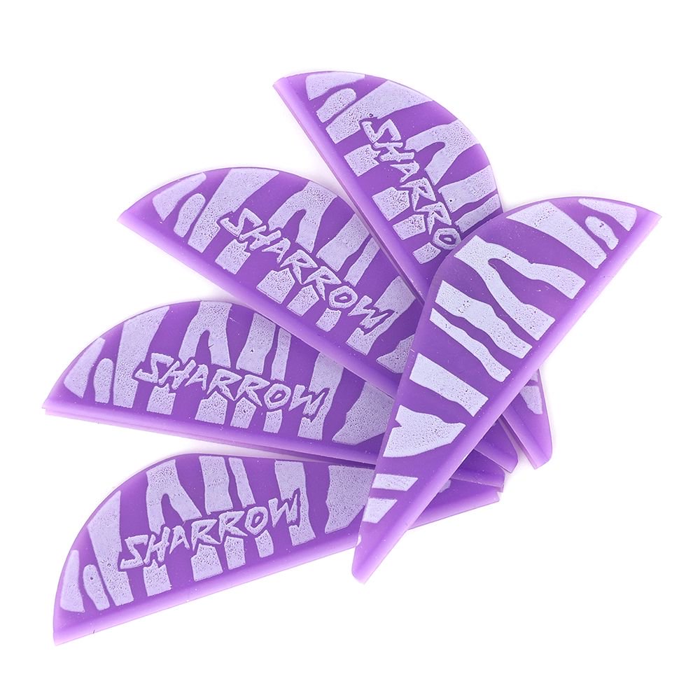 AME Archery Water Drop Zebra Print Rubber Feather – 2 Inch (50pcs)