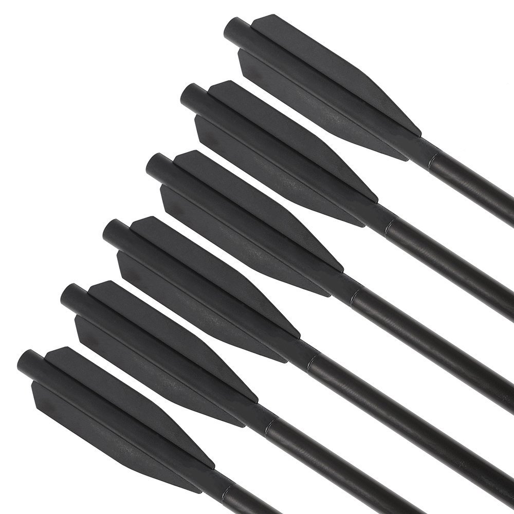 6.7-Inch Mini Crossbow Bolts – Aluminum Arrows with Removable Screw-in Broadhead(6pcs)
