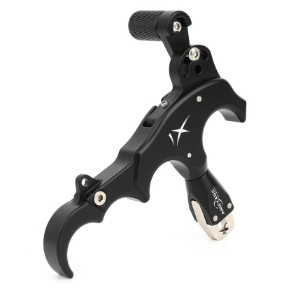 AME Archery X1 Release Aid Black– Adjustable Three/Four-Finger Trigger, Ambidextrous