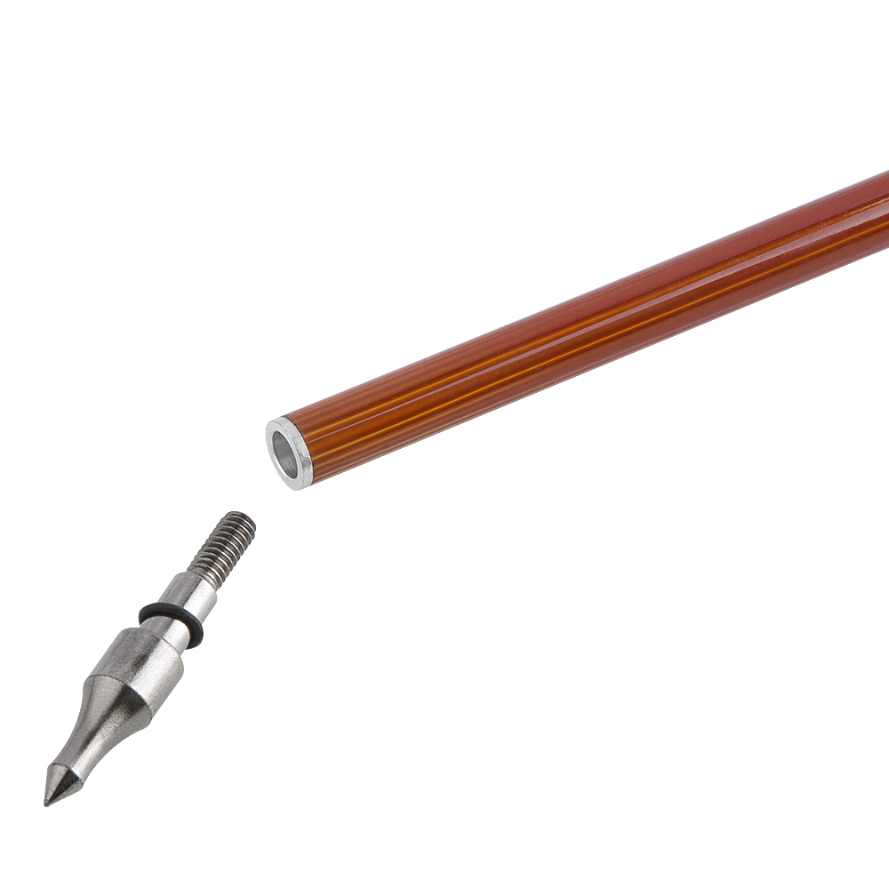 AME ARCHERY 500 Spine Bamboo-Pattern Mixed Carbon Arrows (2 Purple 1 White Real Feather, 12pcs)