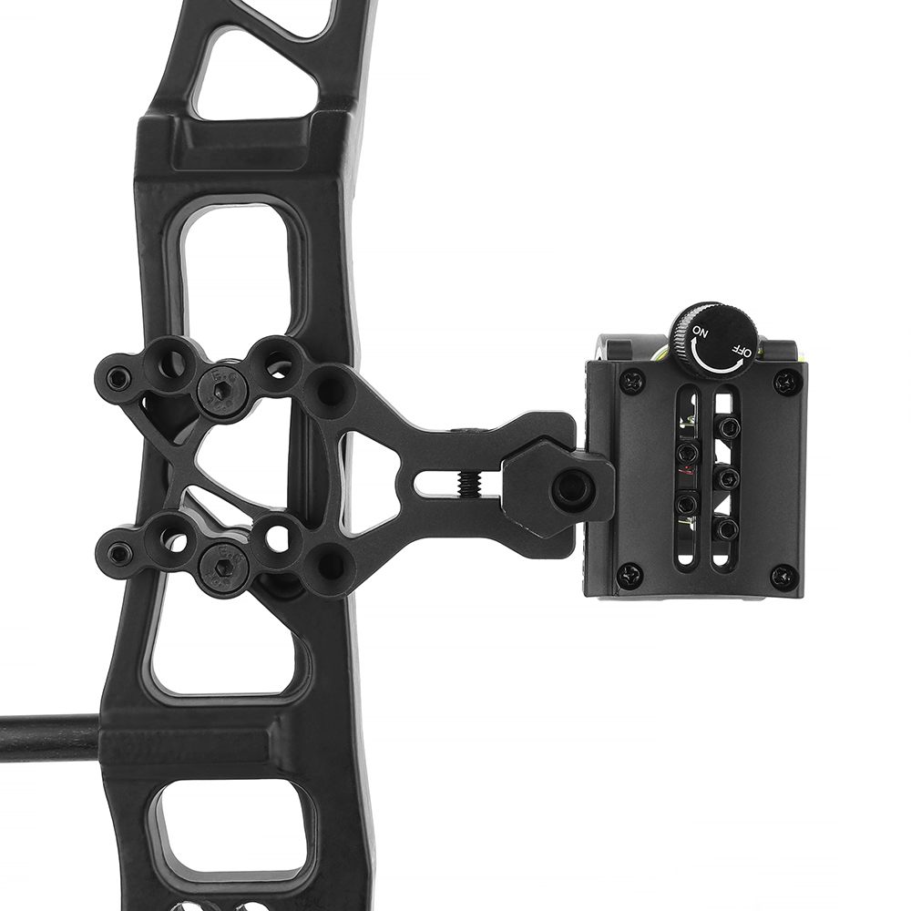 AME ARCHERY M1 5-Pin Bow Sight - Adjustable, Flip-Mount, CNC Machined Aluminum