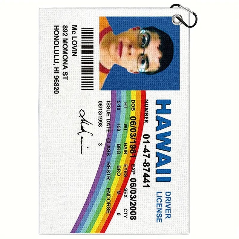 Golf Towel High Polyester Printed Bags Golfers Wiping Golf Clubs