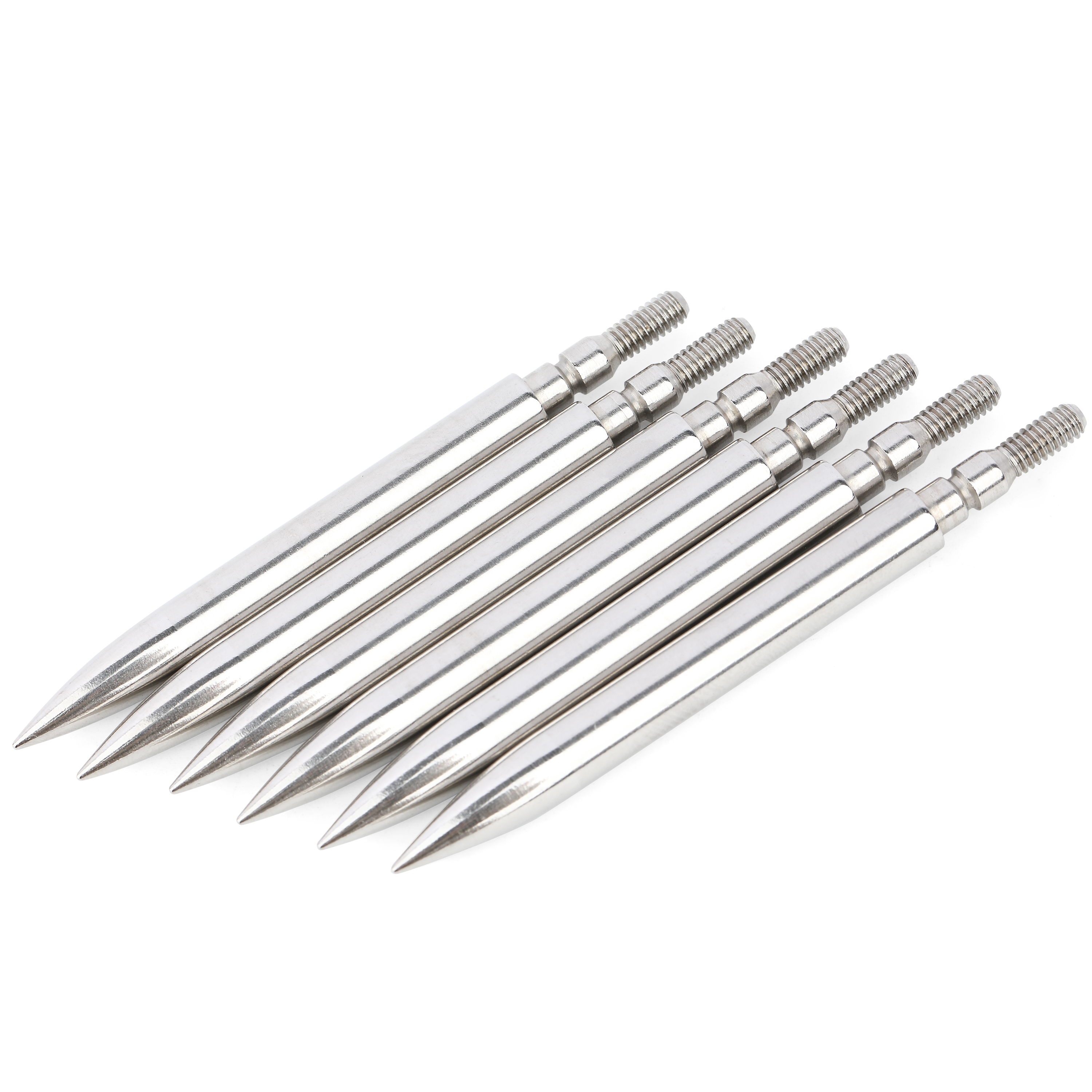 Archery Arrowhead Field Points Steel Arrow Tips 100-200gr Target 24X