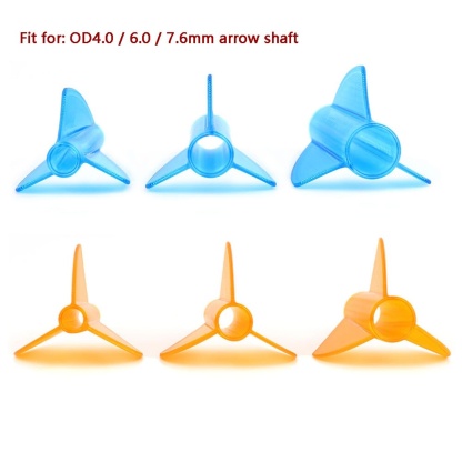 AME 1.75" One-Piece Conjoined Arrow Vanes (50pcs Pack)