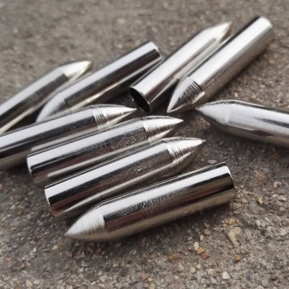 AME ARCHERY 8mm Stainless Steel Arrowheads(12pcs)