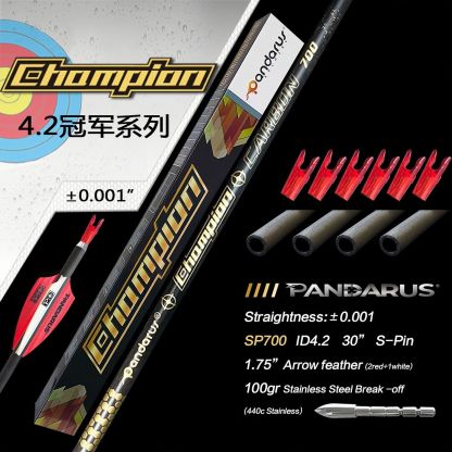 Pandarus Champion Series Pure Carbon Arrows  (12pcs)