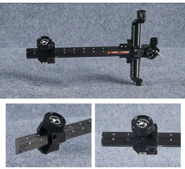 TOPOINT TP1003 Carbon Bar Recurve Bow Sight RH/LH Compatible