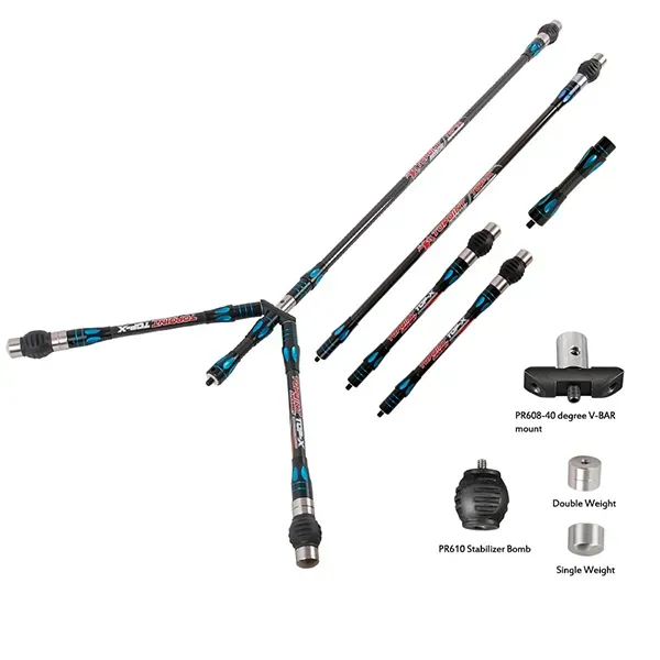 TOPOINT TOP-X PR633 Long Rod Stabilizer Combo Set