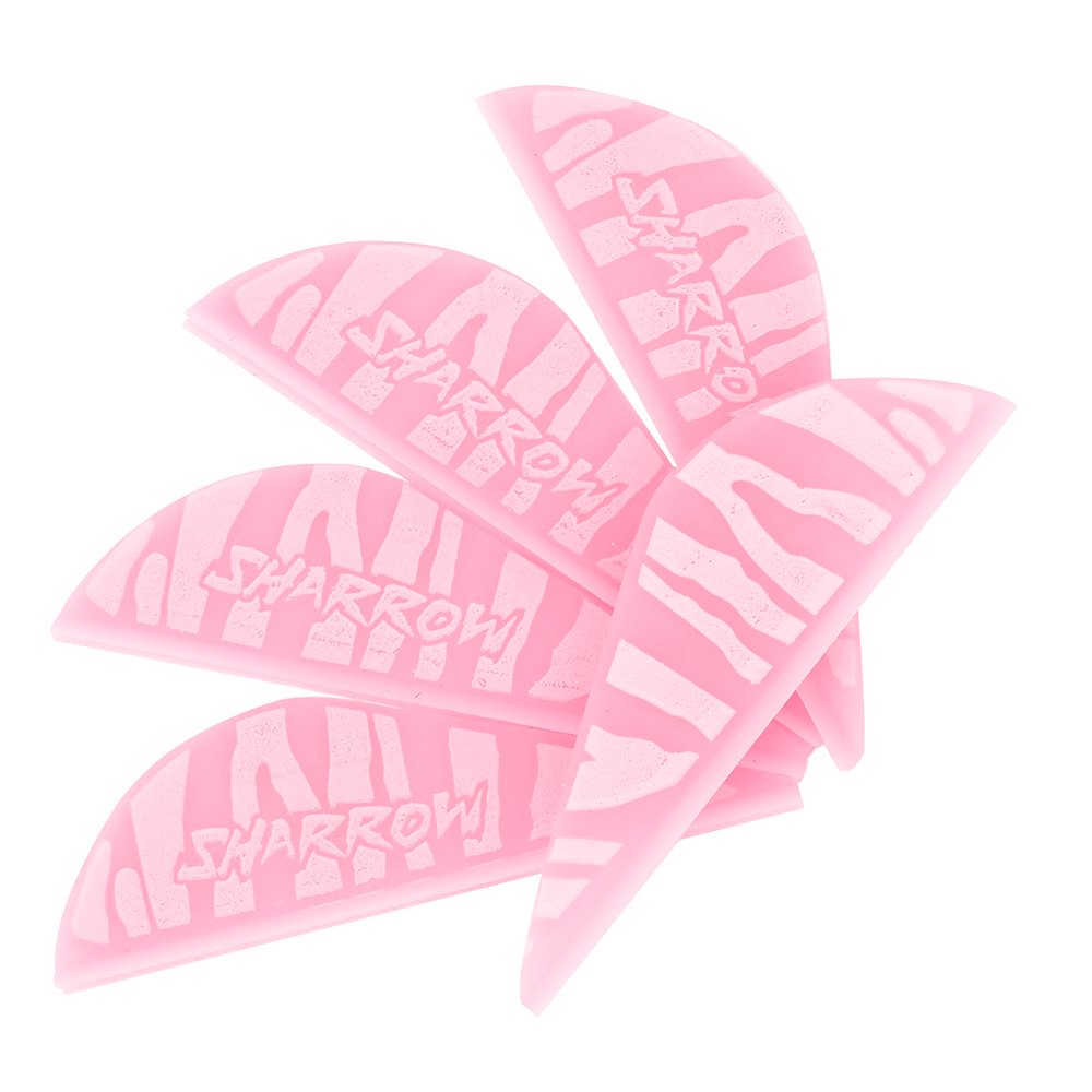 AME Archery Water Drop Zebra Print Rubber Feather – 2 Inch (50pcs)