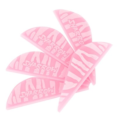 AME Archery Water Drop Zebra Print Rubber Feather – 2 Inch (50pcs)