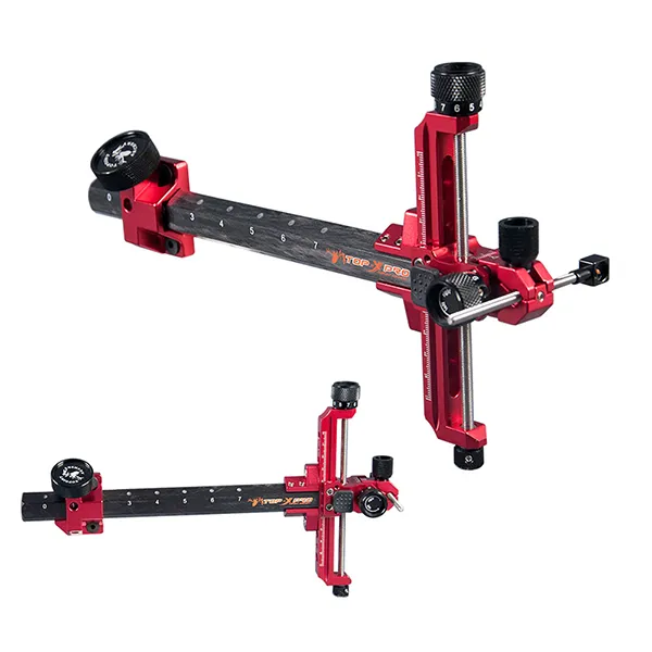 TOPOINT TP1003 Recurve Bow Sight – 9" Extension, Lightweight, Quick-Release, Multiple Colors