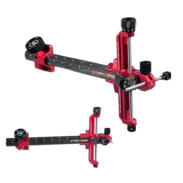 TOPOINT TP1003 Recurve Bow Sight – 9" Extension, Lightweight, Quick-Release, Multiple Colors