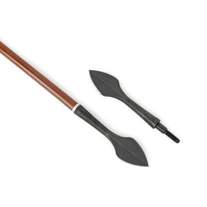 Black Steel Screw-In Points, 6pcs Set, High-Performance Archery Tips for Bow Hunting