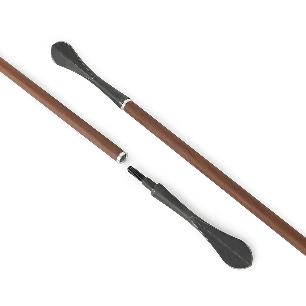 Black Steel Screw-In Points, 6pcs Set, High-Performance Archery Tips for Bow Hunting