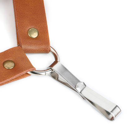 Brown Leather Arrow Quiver, Adjustable, Shoulder & Waist Carry