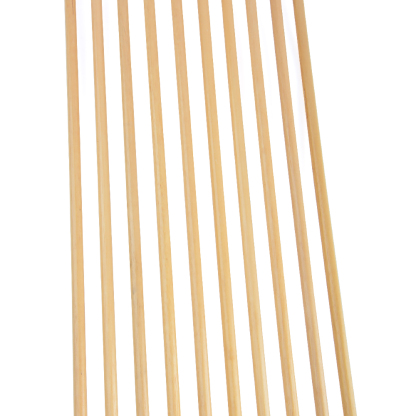 Traditional Indonesian Whitewood Arrows, 32", 8.5mm, Natural Turkey Feathers, 7pcs Set