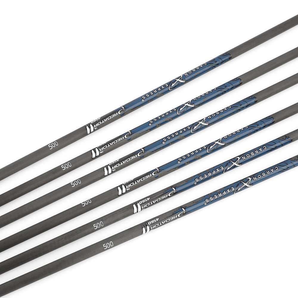 CARBON EXPRESS Pure Carbon Arrow Shaft – 31" Spine 300–700