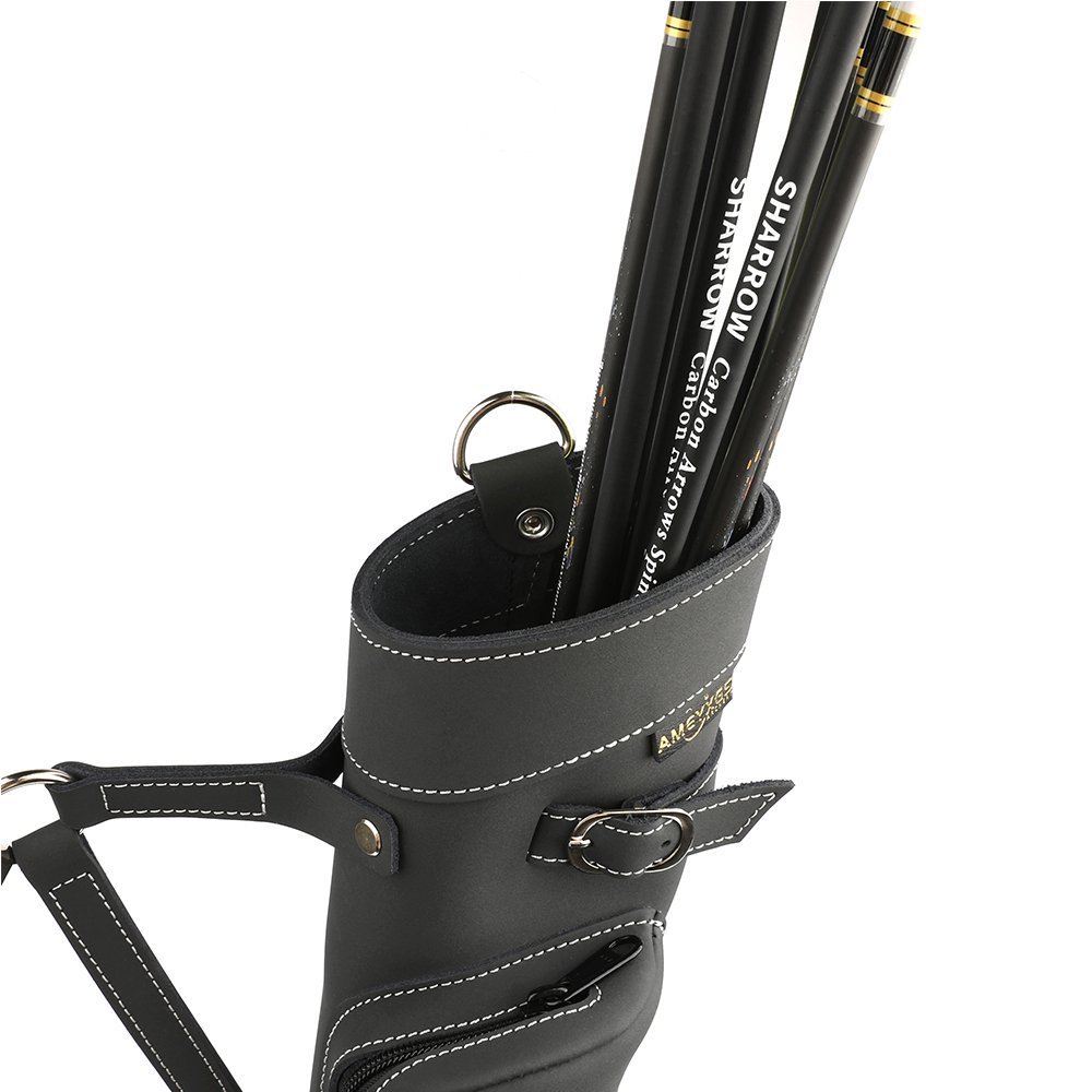 AME ARCHERY Wind Arrow Quiver Black Leather