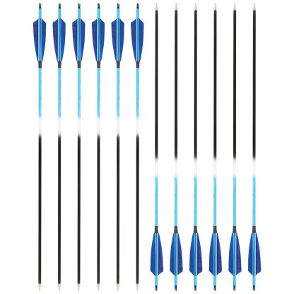[Copy] AME ARCHERY Blue Mixed Carbon Arrows – Spine 500 (12pcs)